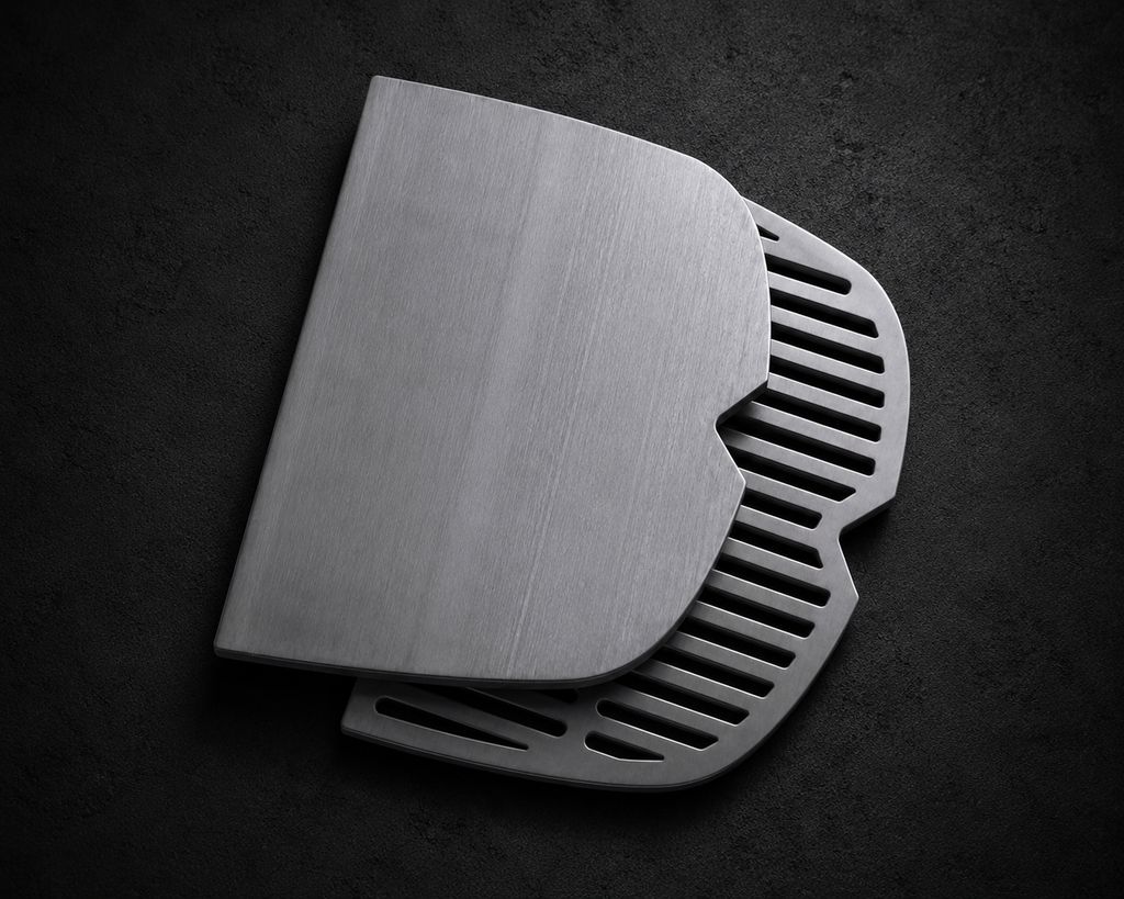 Weber Q Stainless Steel Grill Grate & Flat Plate — Baby Q, Weber Q & Family Q (1000N–3600N)