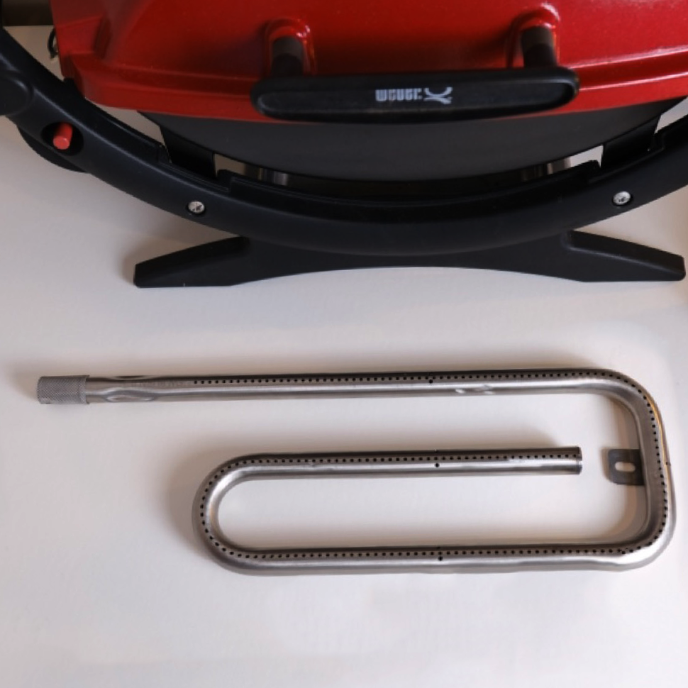 Python Burner for Weber Q1 / BABY Q - Spiral 304 Stainless Burner Tube (Q100–Q1100)