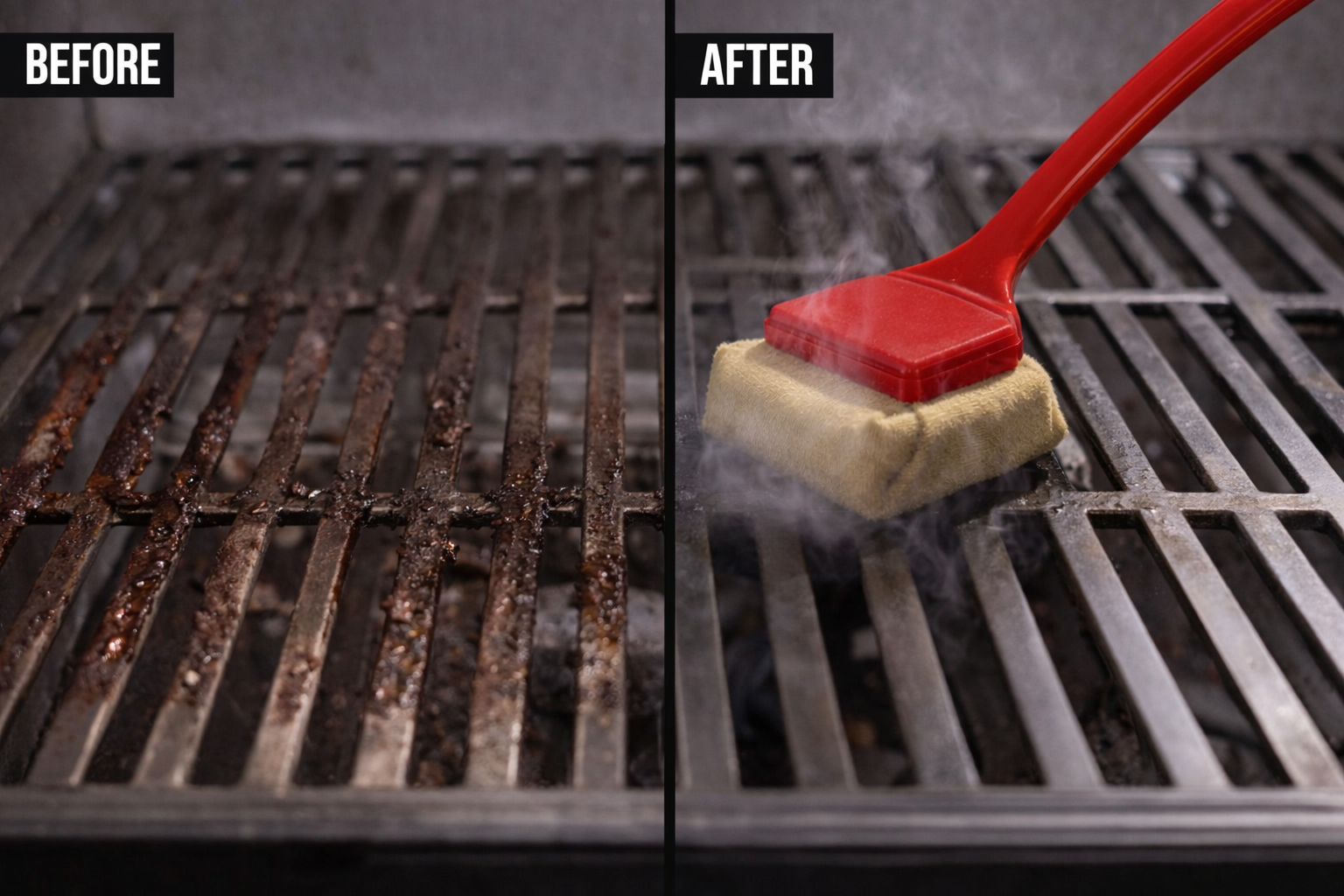 Bristle-Free BBQ Grill Cleaning Brush Steam Cleaning Grill Brush for Weber BBQ